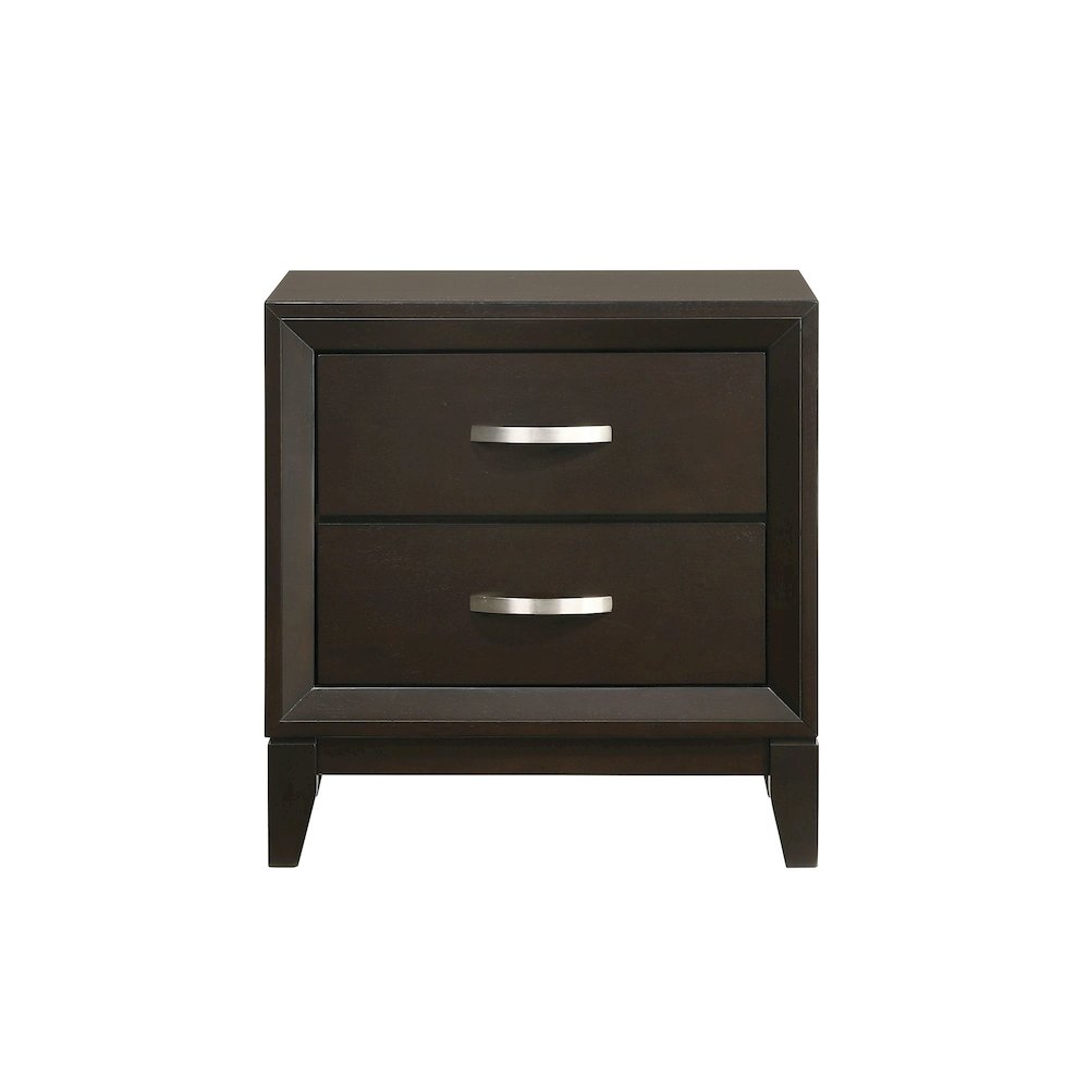 Warren 2-Drawer Nightstand in Merlot