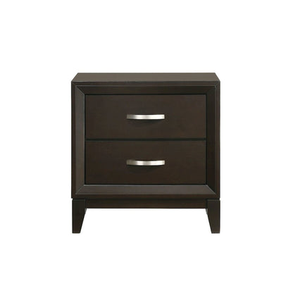 Warren 2-Drawer Nightstand in Merlot