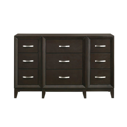 Warren 9-Drawer Dresser in Merlot