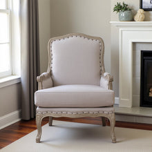 Gray Upholstered Accent Chair for Living Room or Bedroom Comfort Seating