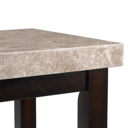 Elegant Console Table with Marble Top for Living Room and Entryway