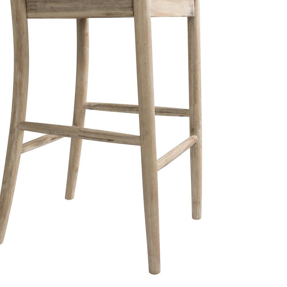Beach Counter Stool with Back Support for Kitchen Island or Bar Seating