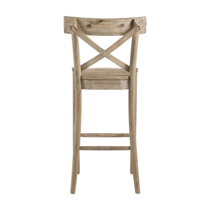 Beach Counter Stool with Back Support for Kitchen Island or Bar Seating