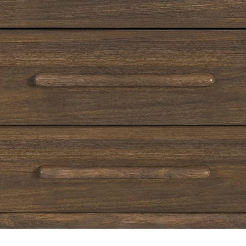 Perth  Queen UPH 3PC Bedroom Set with Boucle Beige and LED in Brown