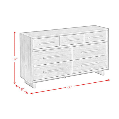 Perth Dresser with LED in Brown