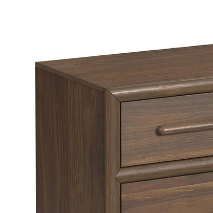 Perth King UPH 5PC Bedroom Set with Boucle Beige and LED in Brown
