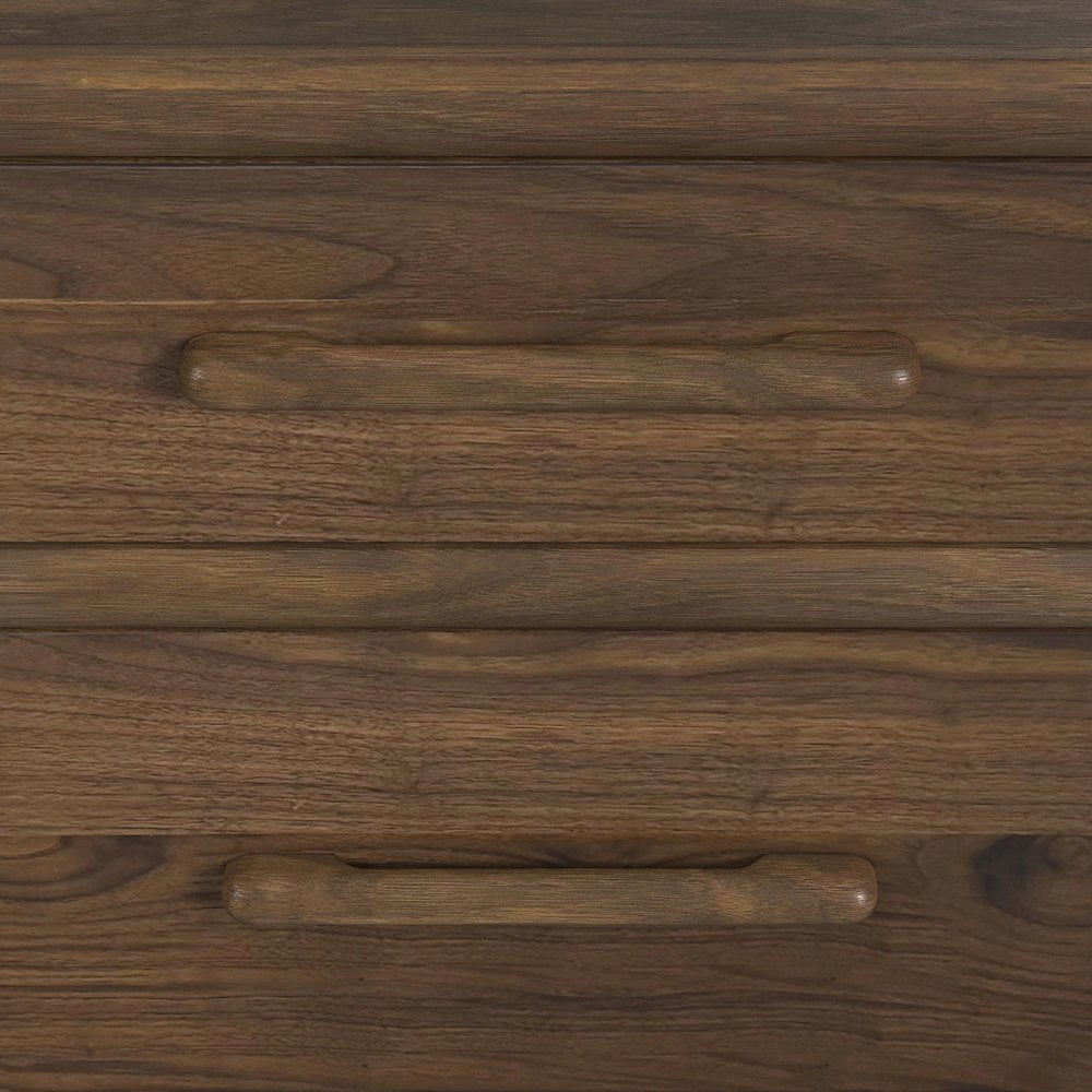 Perth Nightstand with USBC and LED in Brown