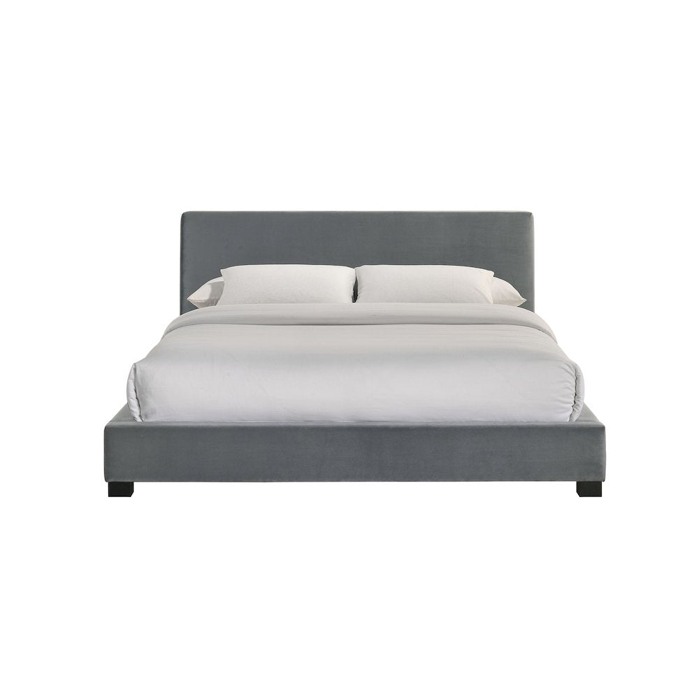 Brookhaven Full UPH Bed in Grey Velvet