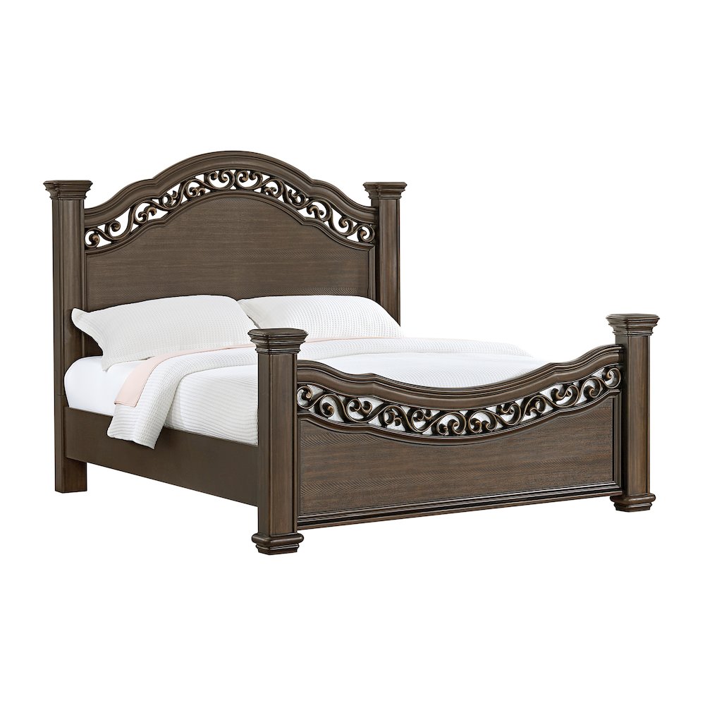 Brunswick King Panel 5PC Bedroom Set in Mahogany