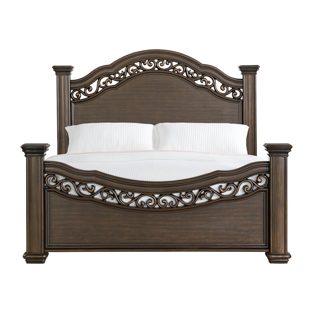 Brunswick King Panel Bed in Mahogany
