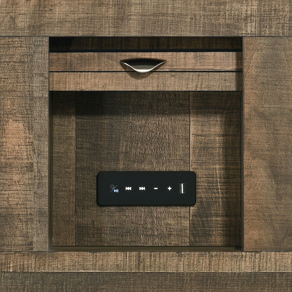 Beckett Full Bookcase Panel 3PC Bedroom Set with Bluetooth