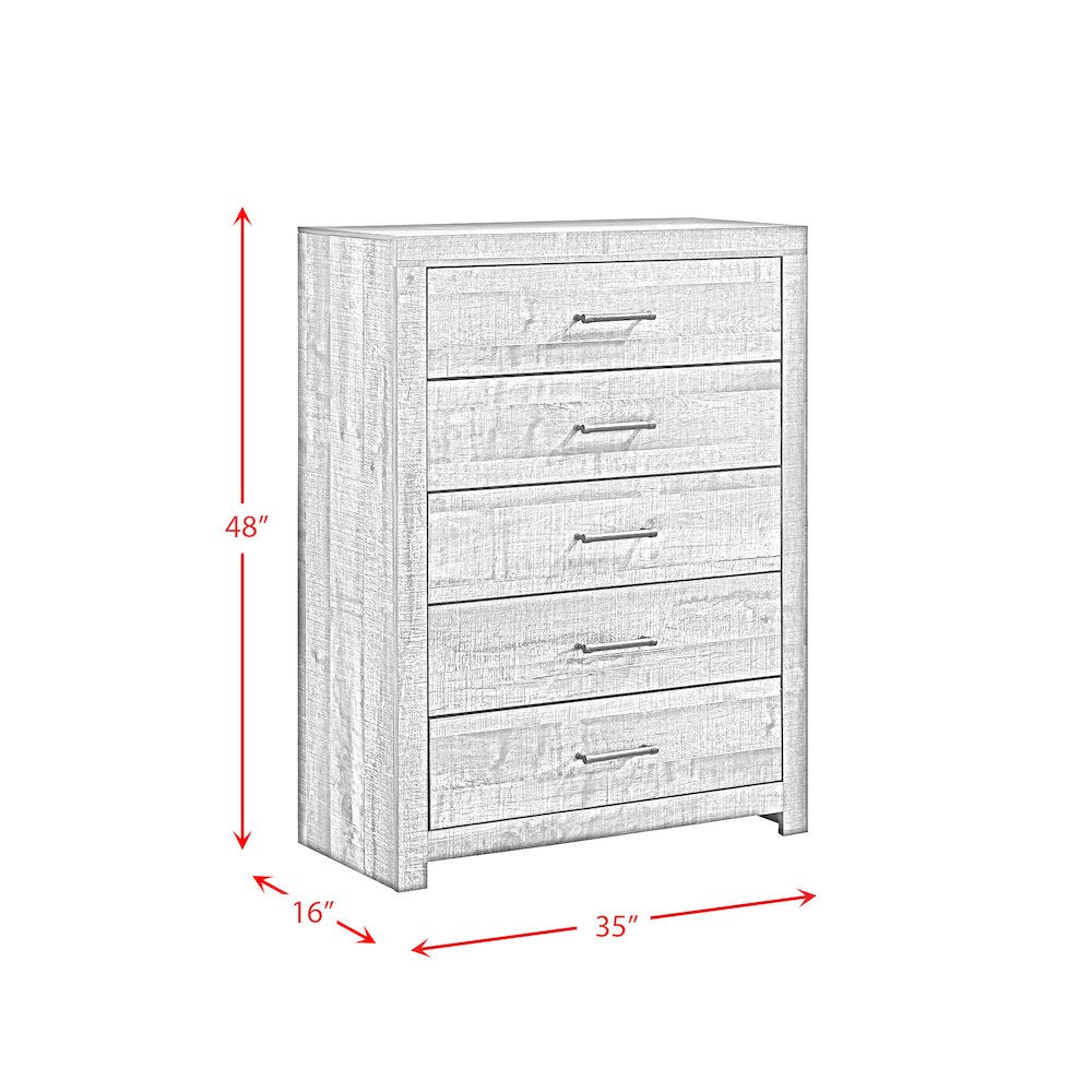Beckett King Bookcase 4PC Bedroom Set