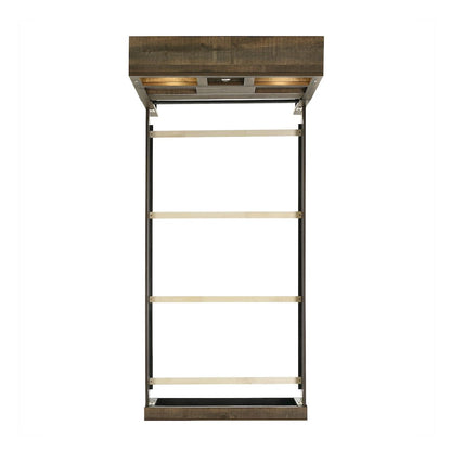 Beckett Twin Bookcase Panel 3PC Bedroom Set with Bluetooth