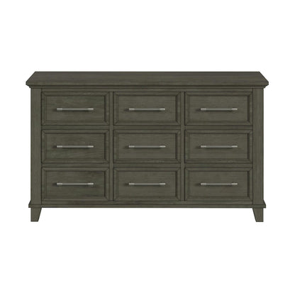 Henrik 9-Drawer Dresser in Grey