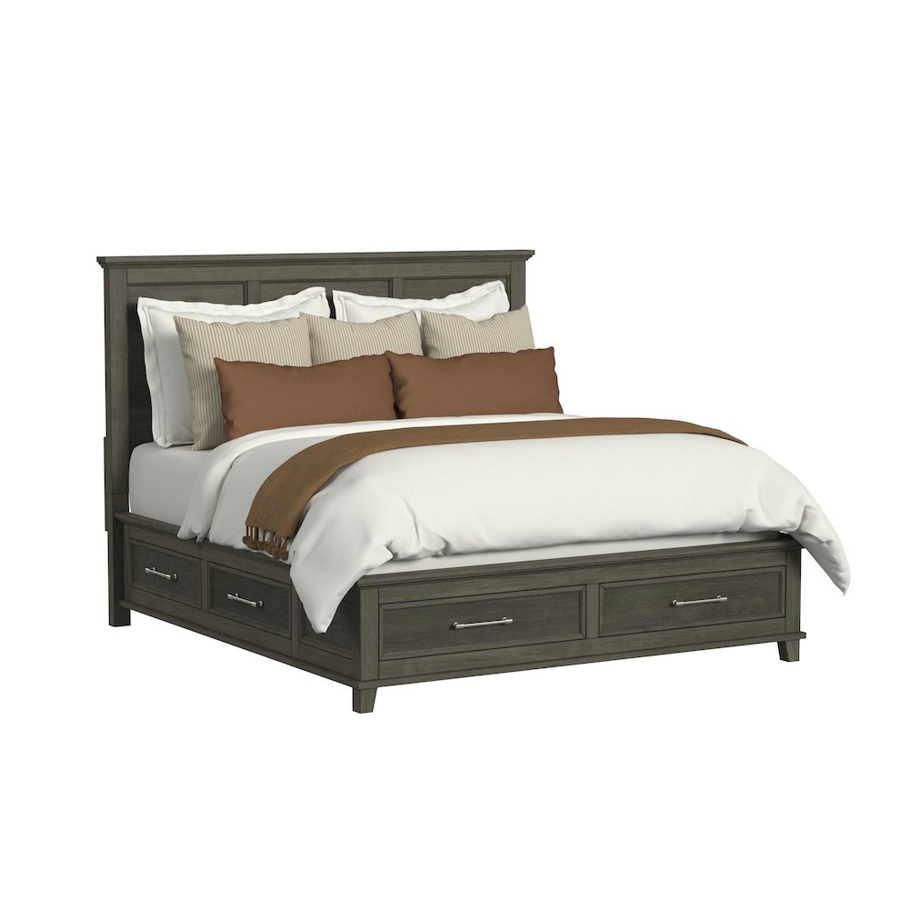 Henrik King Storage 5PC Bedroom Set in Grey