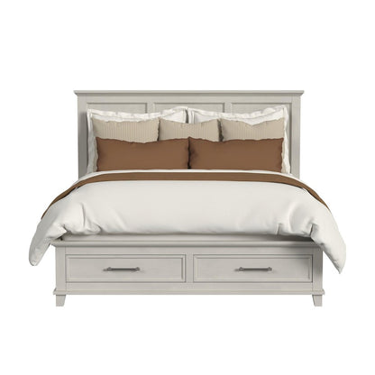 Henrik King Storage Bed in Ivory