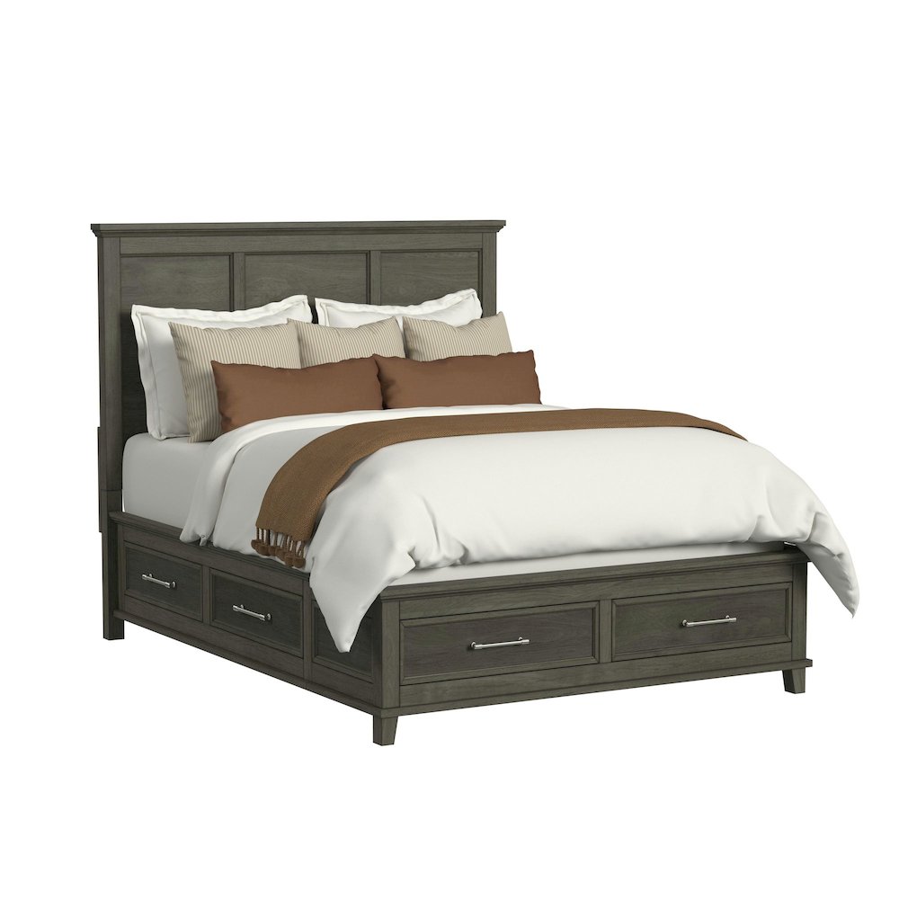 Henrik Queen Storage 5PC Bedroom Set in Grey