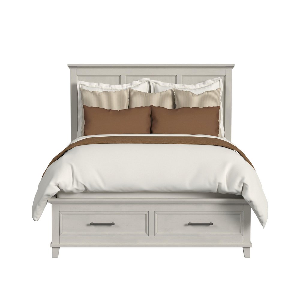 Henrik Queen Storage Bed in Ivory