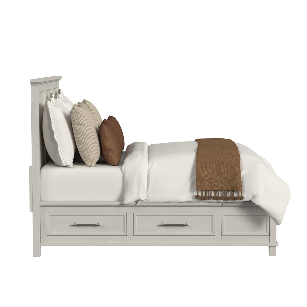 Henrik King Storage Bed in Ivory