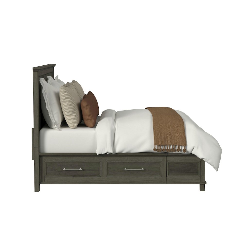 Henrik King Storage Bed in Grey