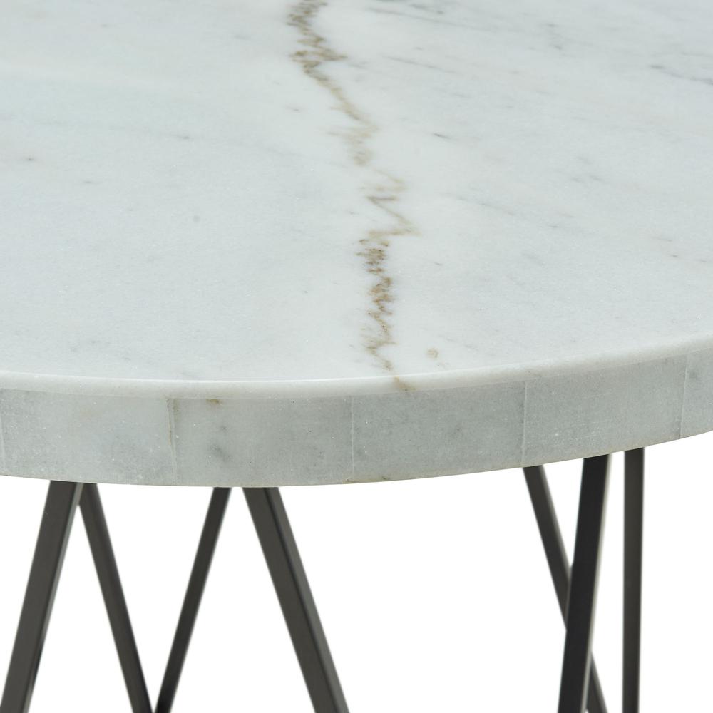 White Marble Top Counter Height Dining Table
