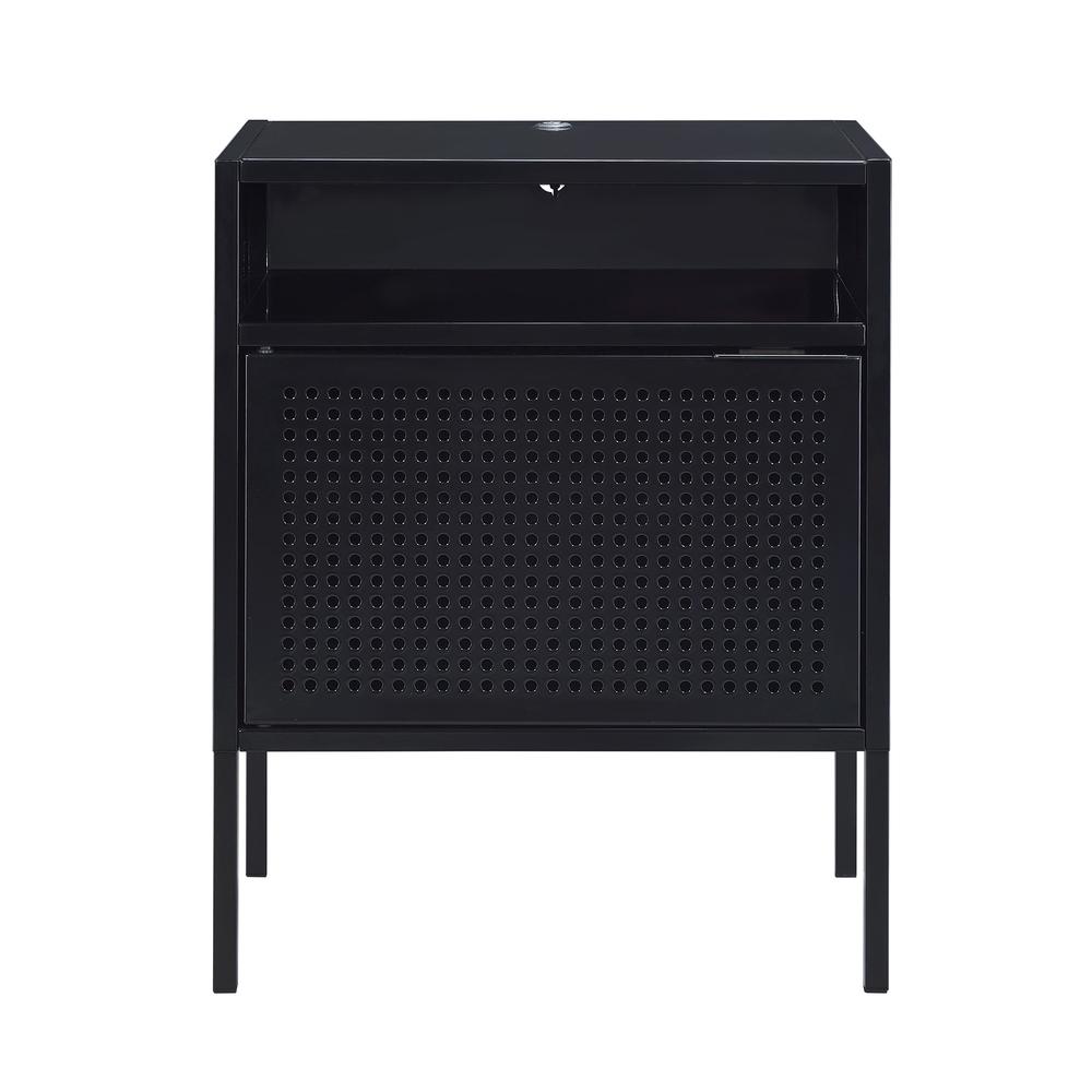 Gemma Nightstand with USB Port in Black