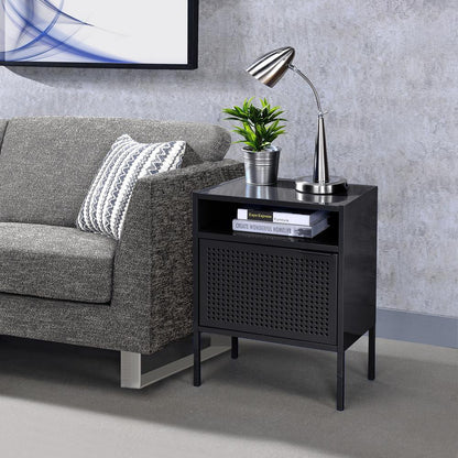 Gemma Nightstand with USB Port in Black