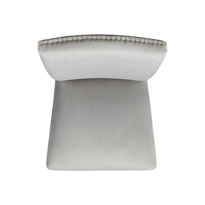 Celine Gray Velvet Counter Height Chair Set