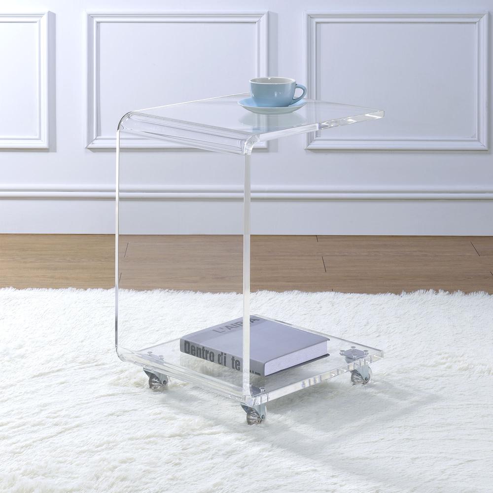 Peek Acrylic Snack Table