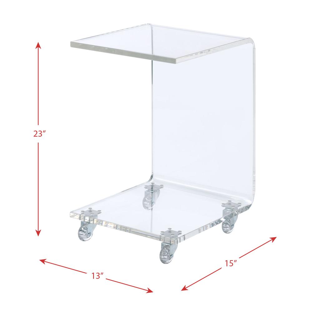 Peek Acrylic Snack Table