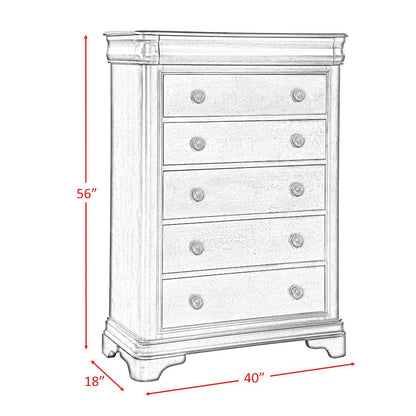Conley Cherry King Sleigh 4PC Bedroom Set