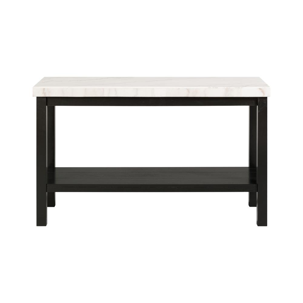 Evie White Marble Rectangle Sofa Table
