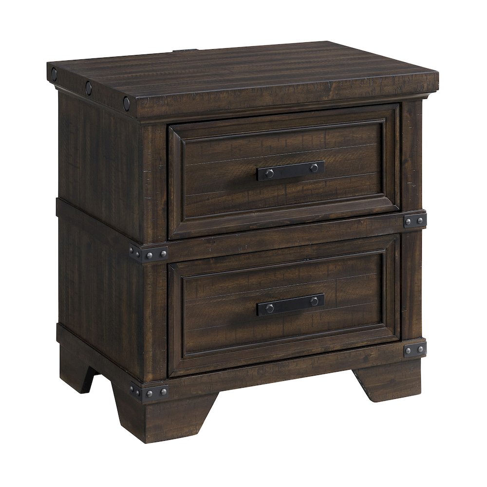 Canyon Ridge  Queen Storage 5PC Bedroom Set in Charcoal