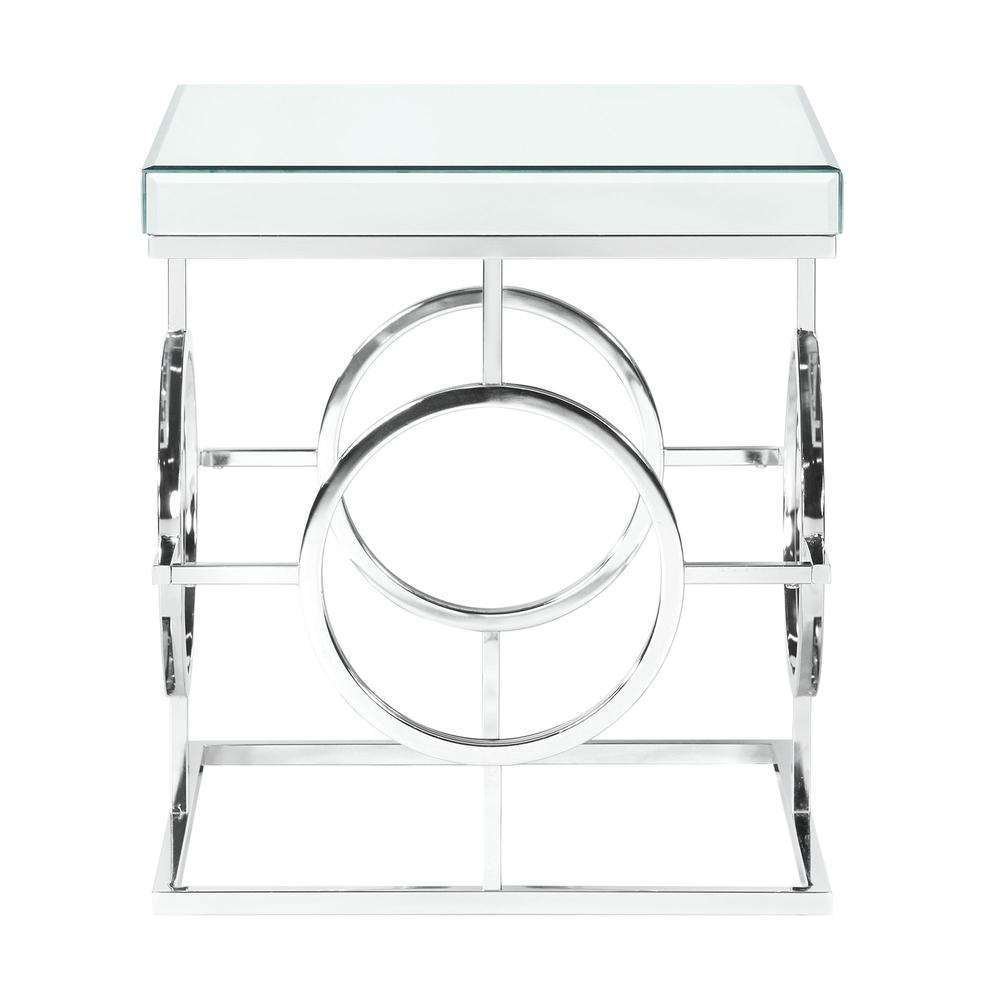 Picket House Furnishings Katie Square Mirrored End Table
