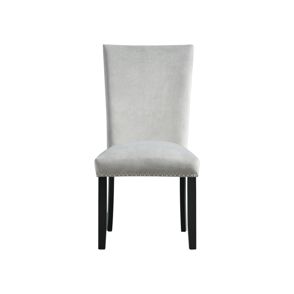 Willow White Marble 5PC Dining Set-Table & Four Gray Chairs