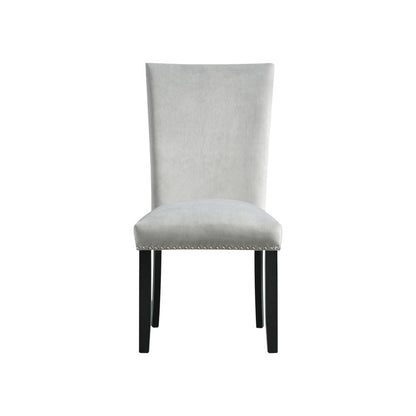 Willow White Marble 5PC Dining Set-Table & Four Gray Chairs