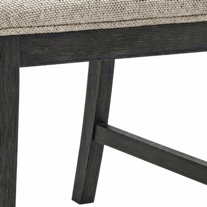 Upholstered Dining Chair with Wood Legs and Foam-Padded Seat, Espresso