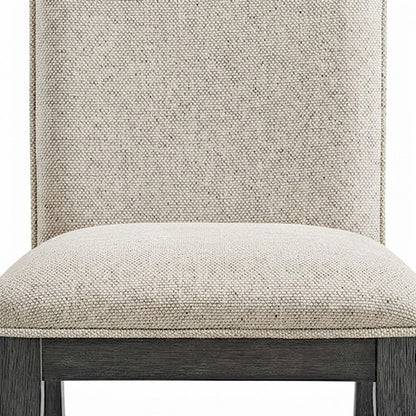 Upholstered Dining Chair with Wood Legs and Foam-Padded Seat, Espresso