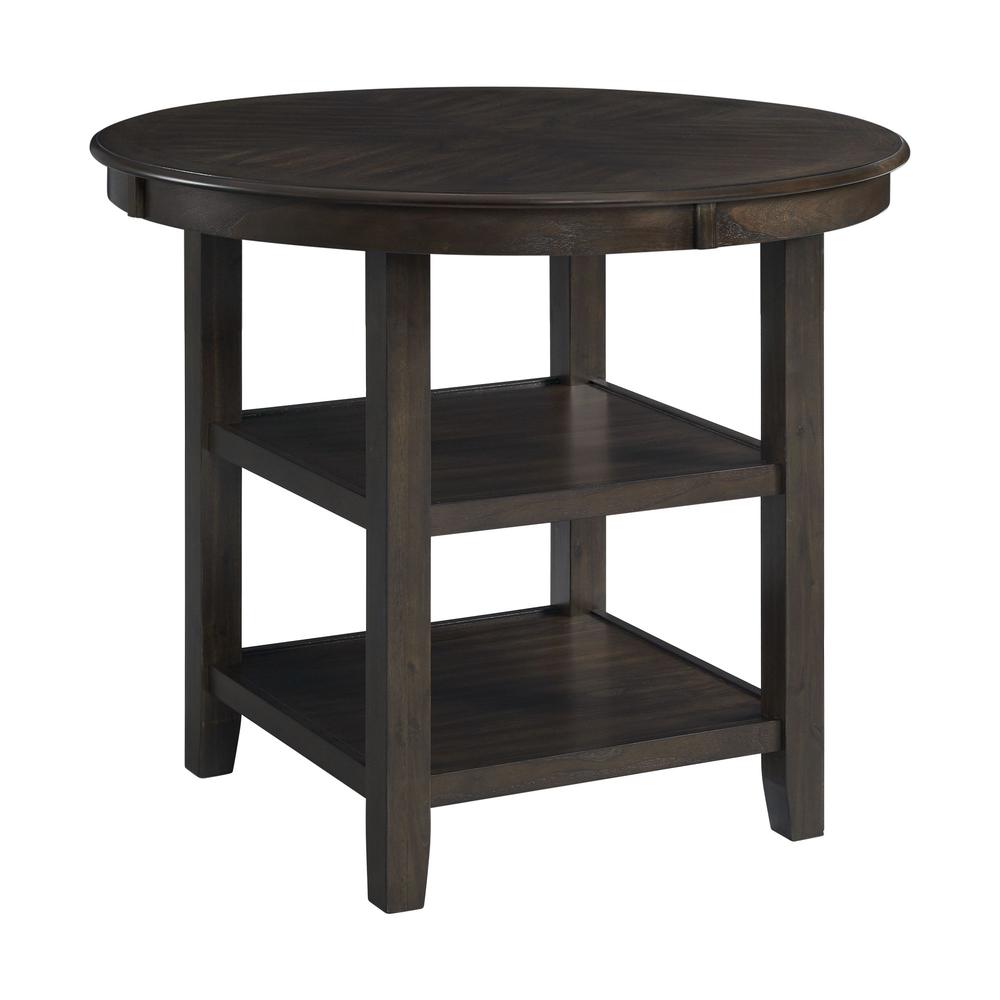Counter Height Dining Table in Brown for Kitchen and Dining Room Use