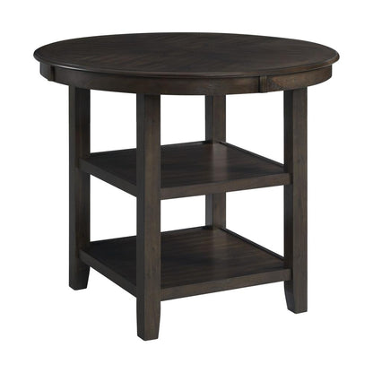 Counter Height Dining Table in Brown for Kitchen and Dining Room Use