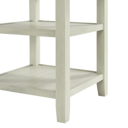 Elegant Counter Height Dining Table in Bisque Finish for Kitchen and Dining