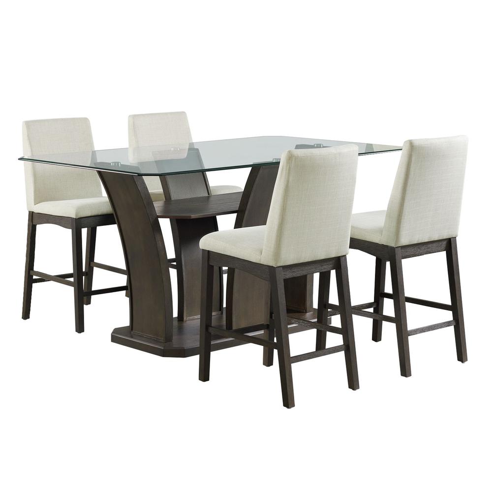 Simms Rectangular Counter Dining 5PC Set