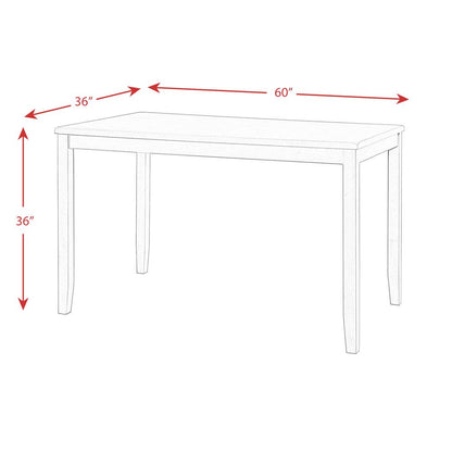 Alexa 7PC Counter Height Dining Set in Gray