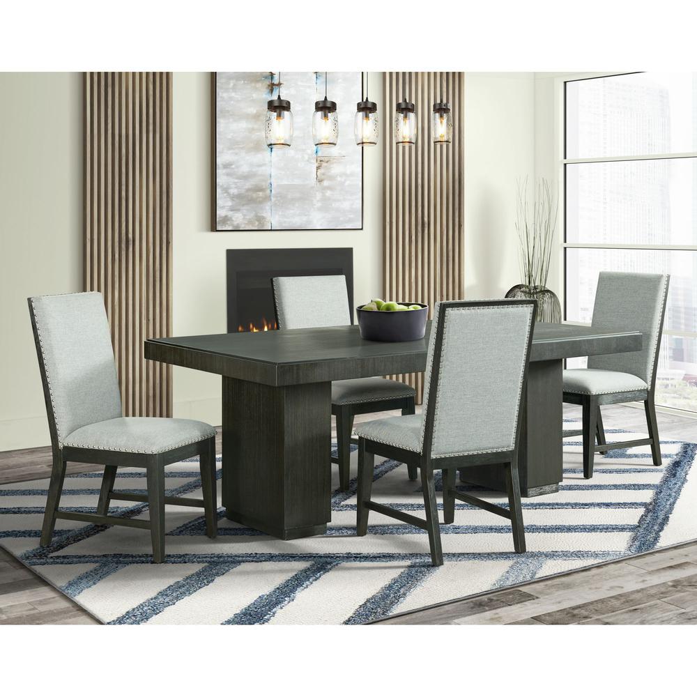 Holden 5PC Standard Height Dining Set-Table and Four Side Chairs in Gray