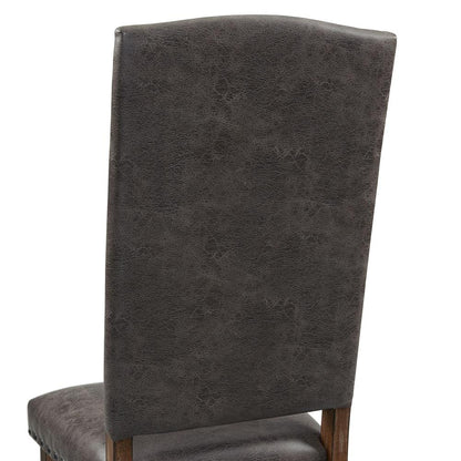 Picket House Furnishings Hayward 7PC Dining Set-Table and Six Tufted Tall Back Chairs