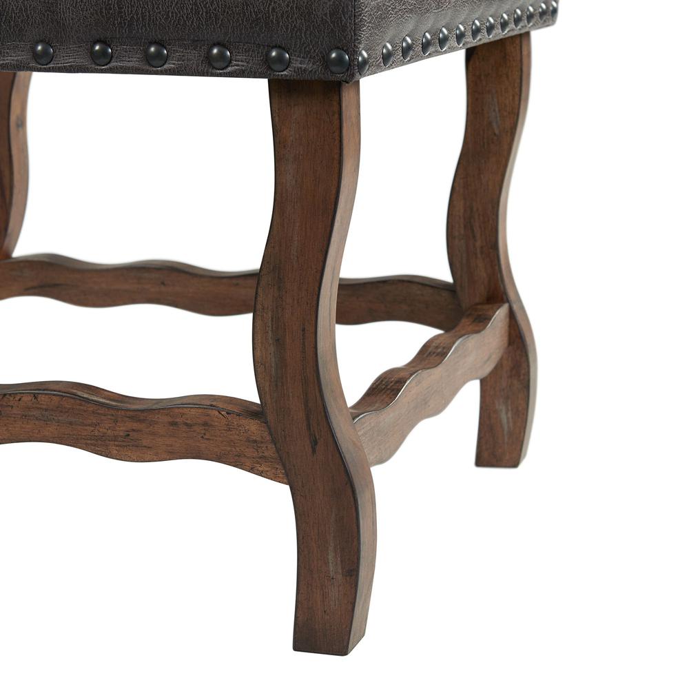 Picket House Furnishings Hayward 7PC Dining Set-Table and Six Tufted Tall Back Chairs