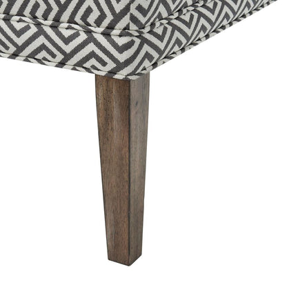 Brown Upholstered Dining Settee with Back Support