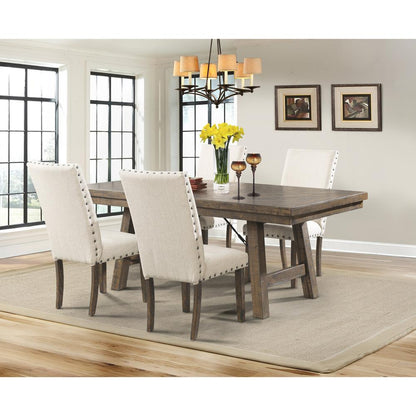 Dex 5PC Dining Set-Table, 4 Upholstered Side Chairs