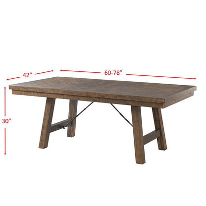 Dex 6PC Dining Set-Table, 4 Upholstered Side Chairs & Bench