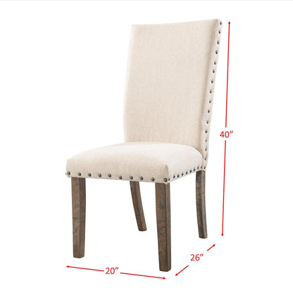 Dex 6PC Dining Set-Table, 4 Upholstered Side Chairs & Bench